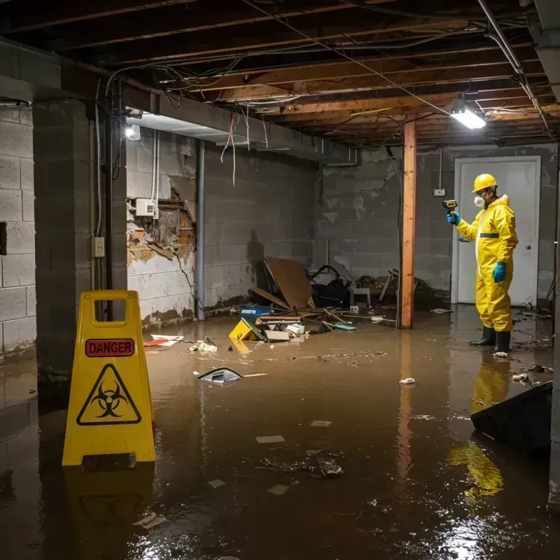 Flooded Basement Electrical Hazard in Hardy County, WV Property